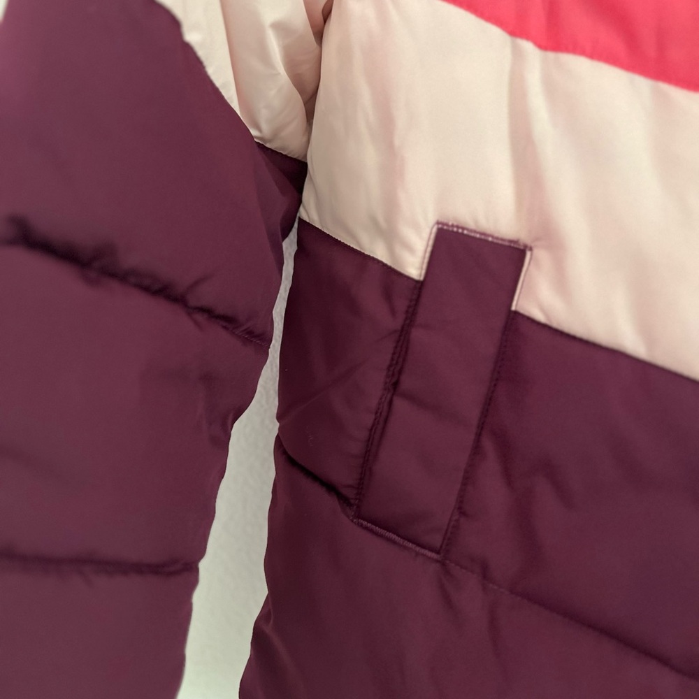 Gap girls hoodie puffer jacket size Medium. Multi colors. - Picture 4 of 14